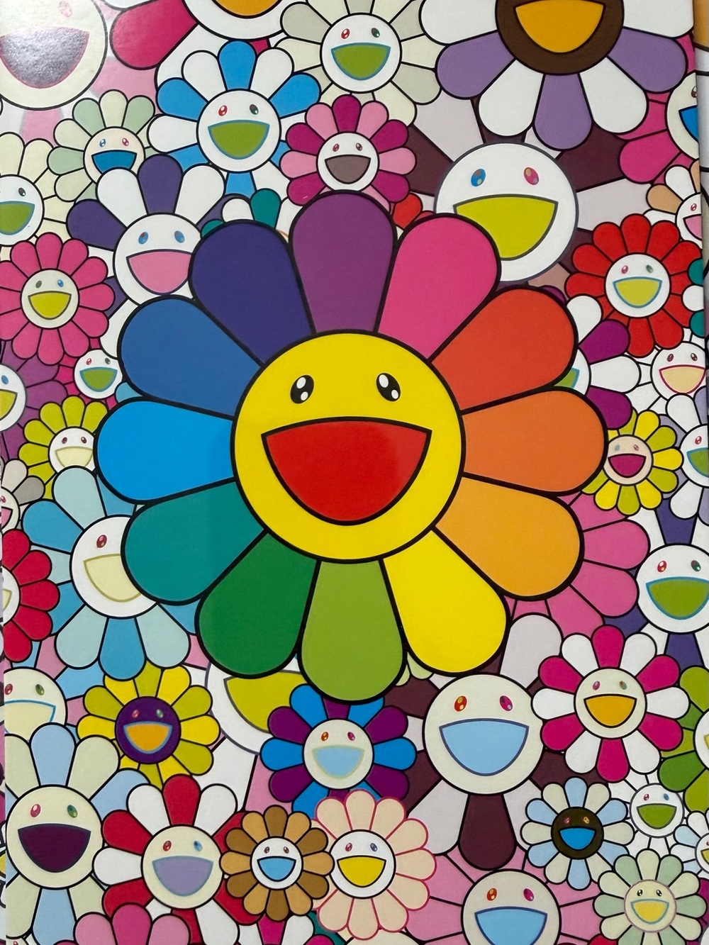 Takashi Murakami / KK Notecard set with flower metallic sticker